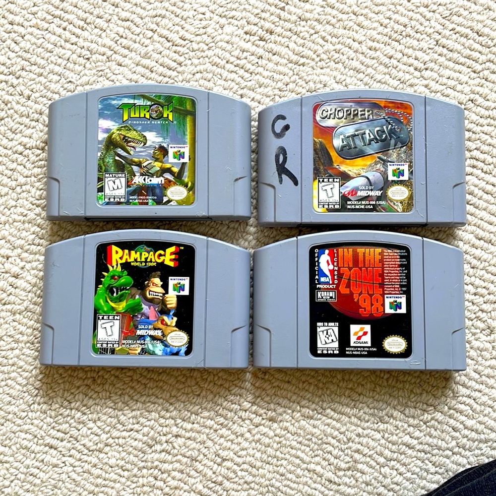 Loot of N64 video games